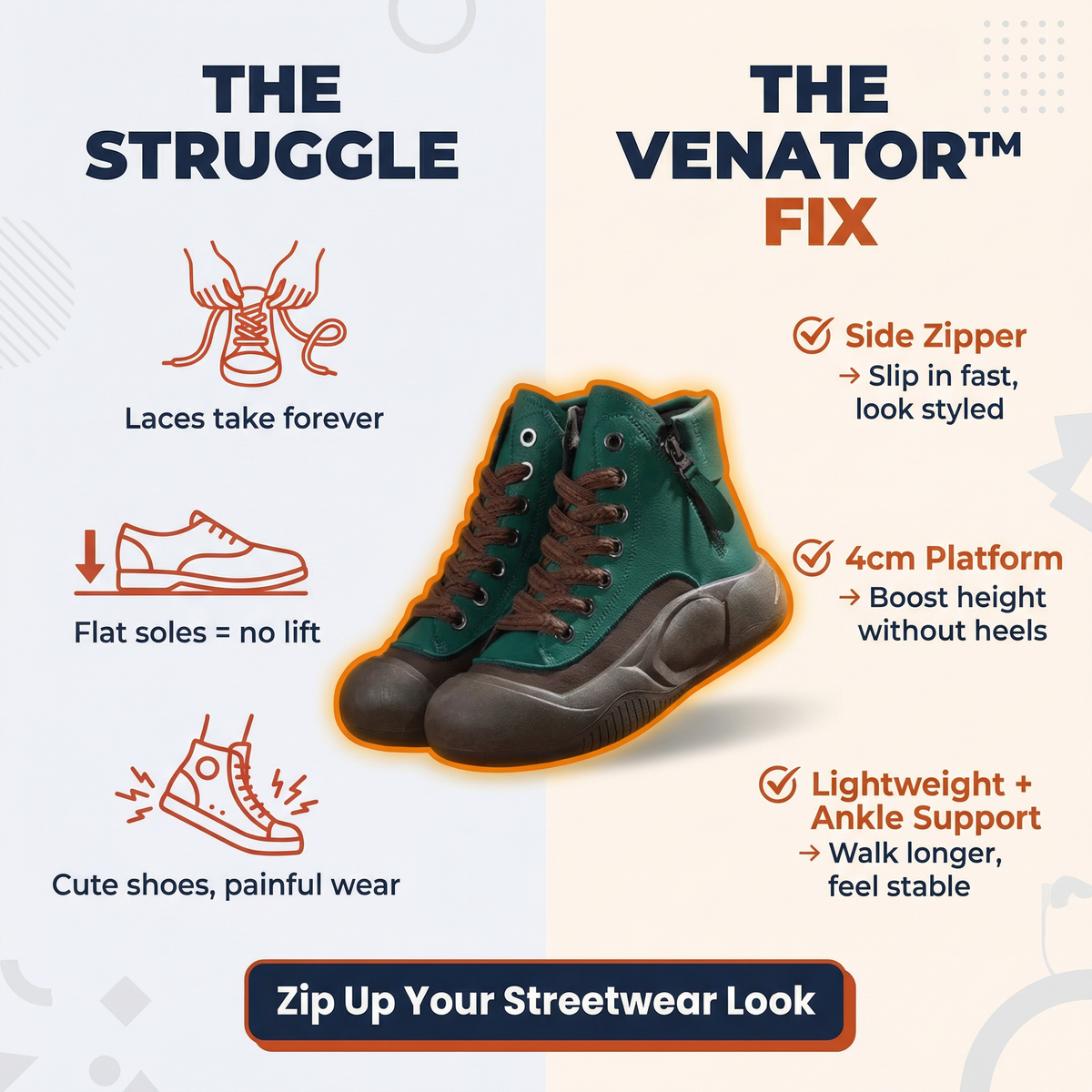 Ventra™ Zipper Shoes