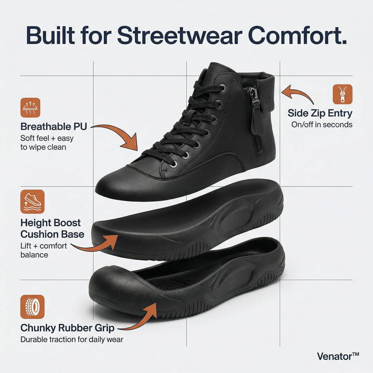 Ventra™ Zipper Shoes