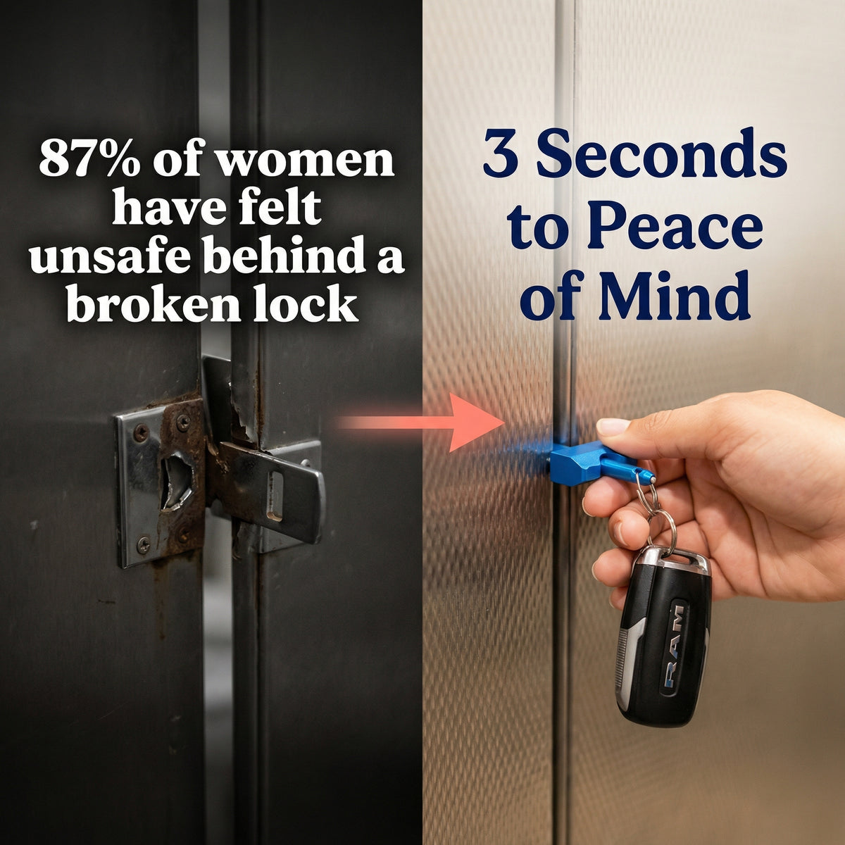 The Smart Safety Keychain Lock