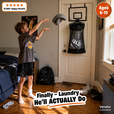 Basketball Hoop Laundry Hamper