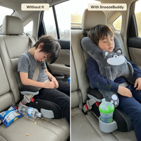 SnoozeBuddy - Kids' Car Seat Animal Pillow