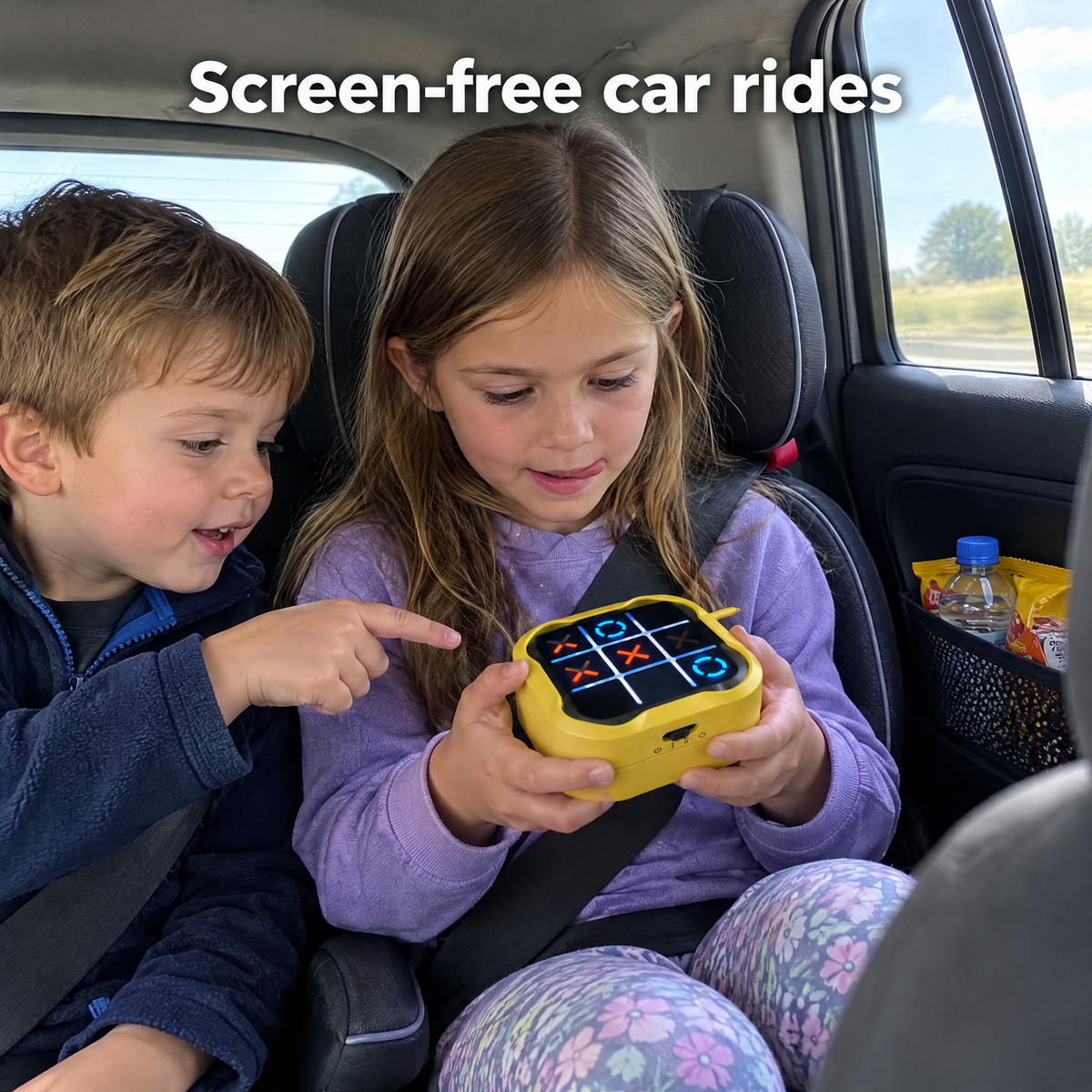 Screen-free car rides