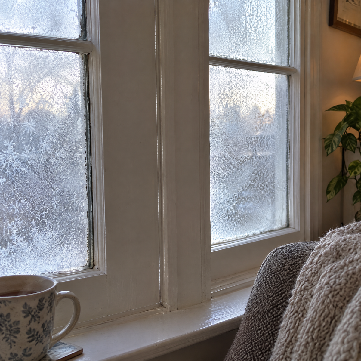 Almost invisible on a window frame