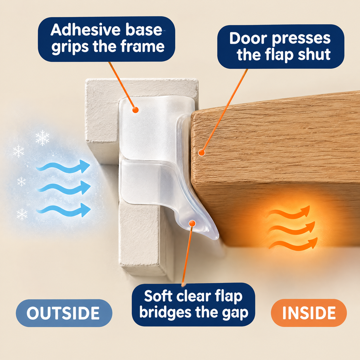 How the clear flap closes the gap