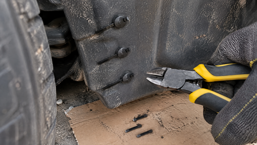 Flush-cut tie cutter