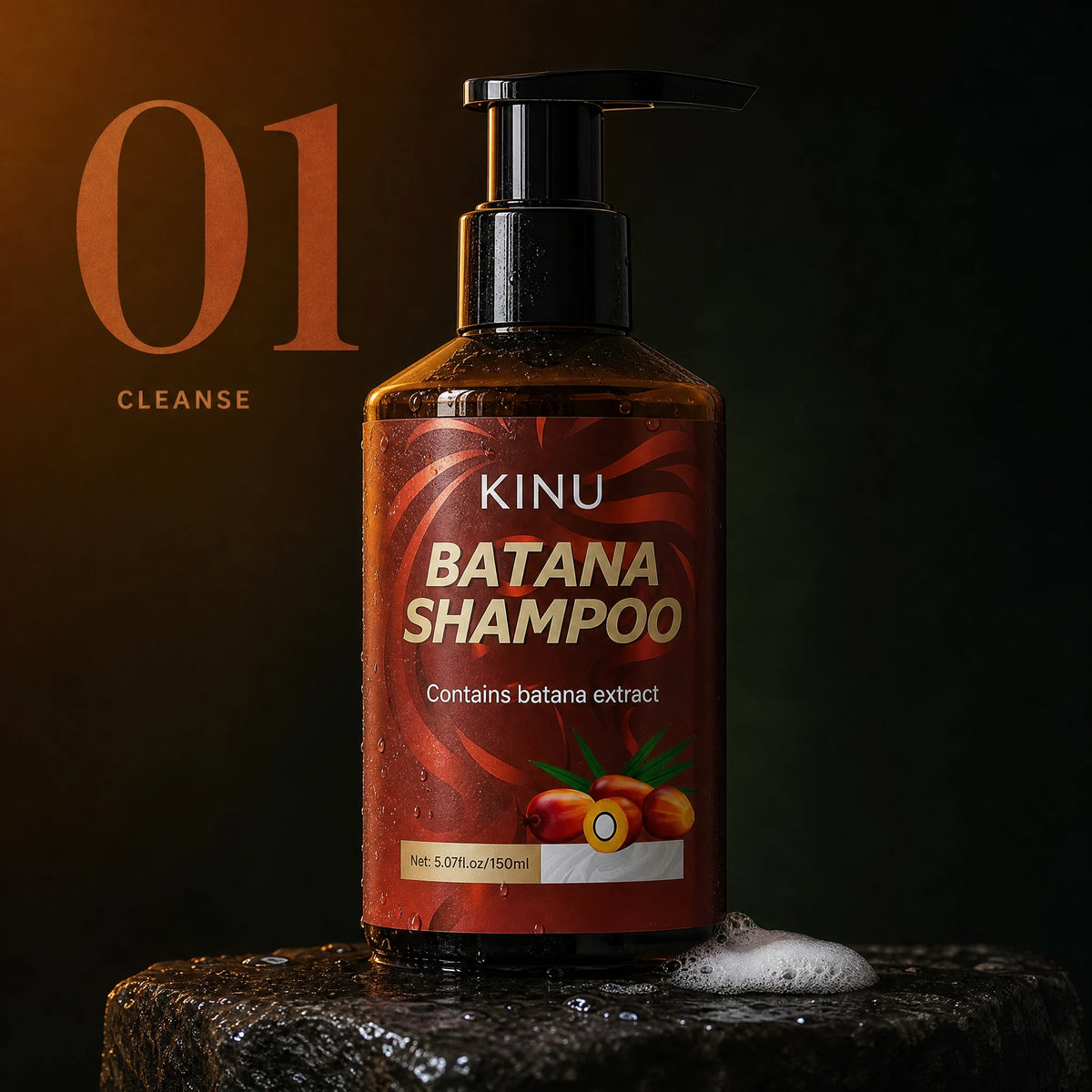 KINU shampoo 150 ml packaging concept