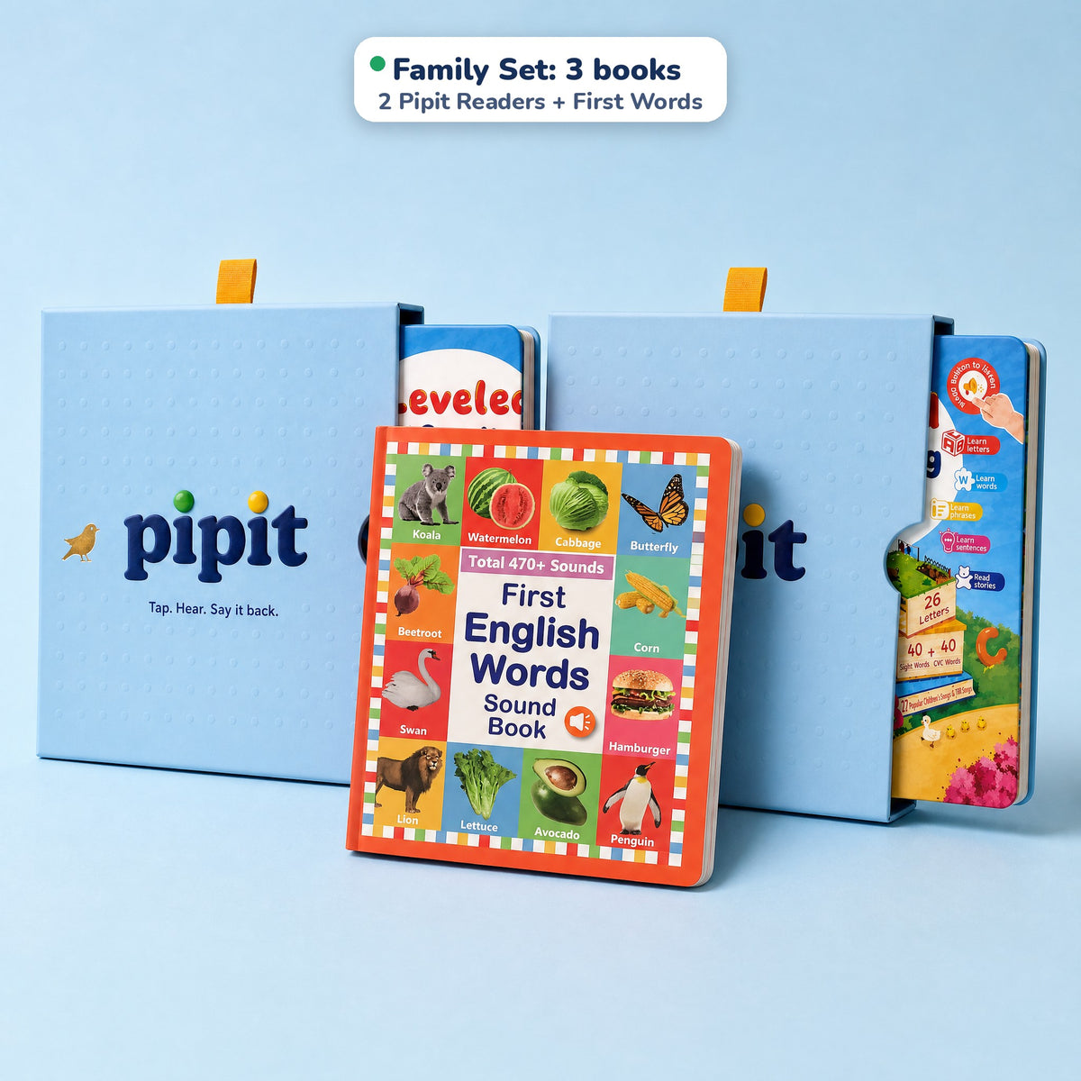 Family Set: two Pipit Readers and a First Words book