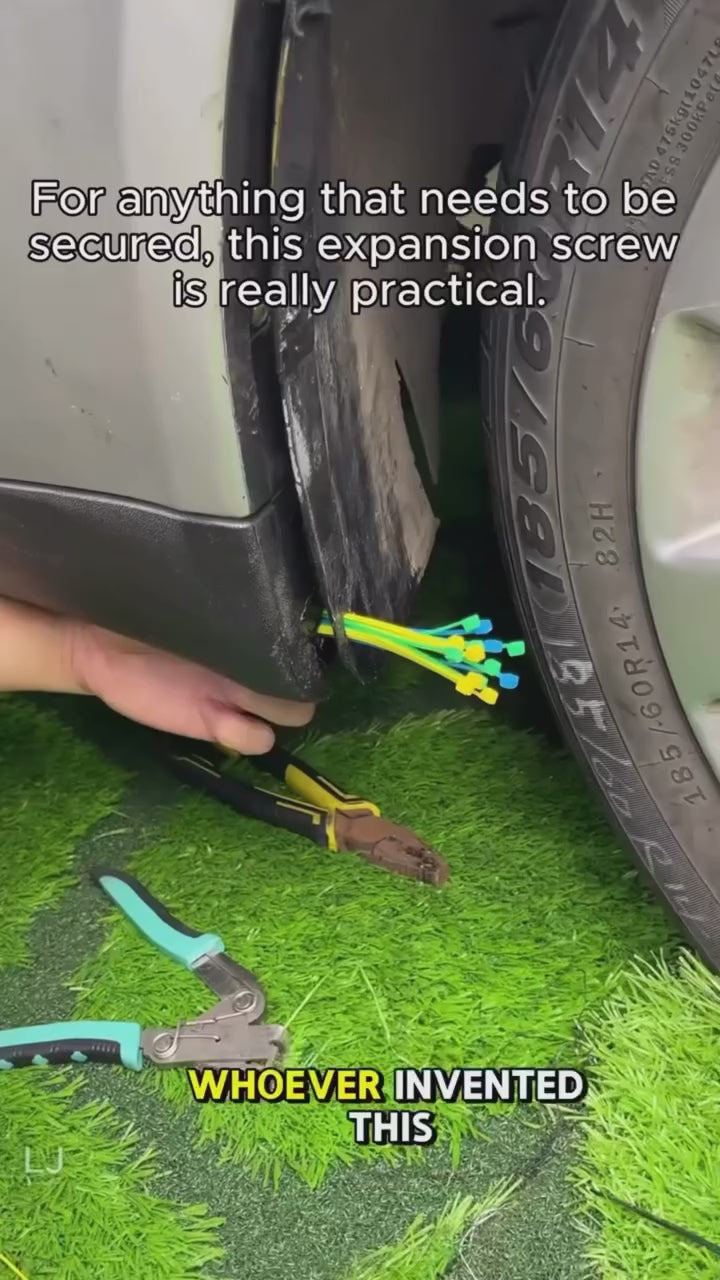 Real demo: fixing a torn wheel-well liner with the ties
