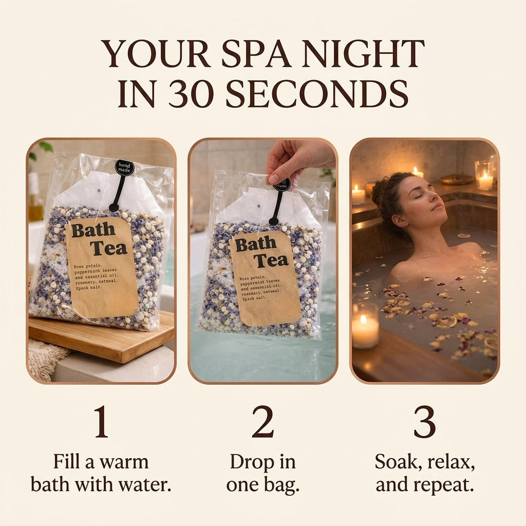 5x Bath Teas