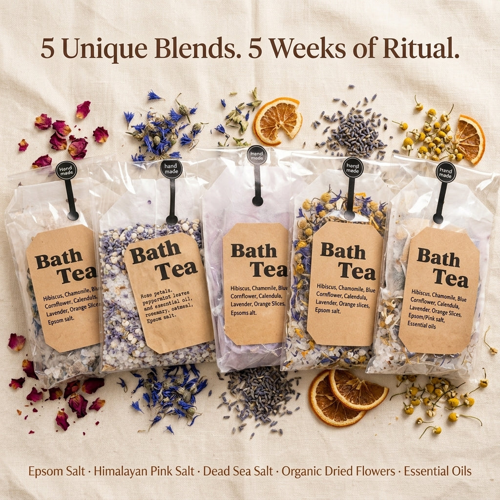 5x Bath Teas
