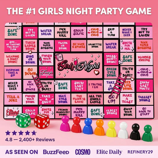 Girls Night Drinking Game Board