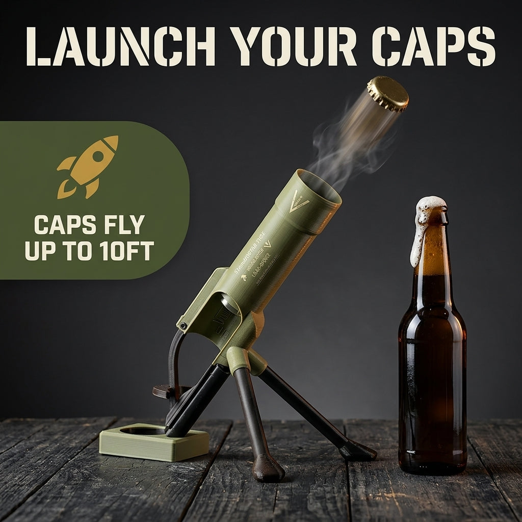 Beer Bottle Cap Launcher
