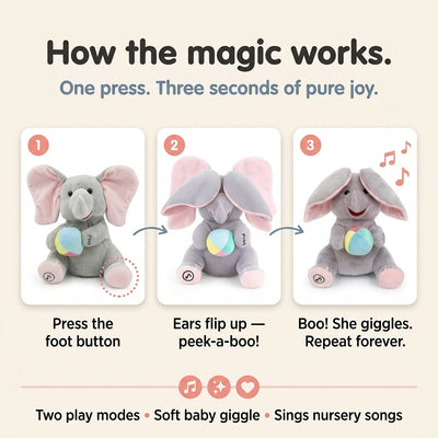 Hide-and-Seek Elephant Plush