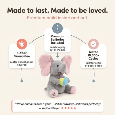 Hide-and-Seek Elephant Plush