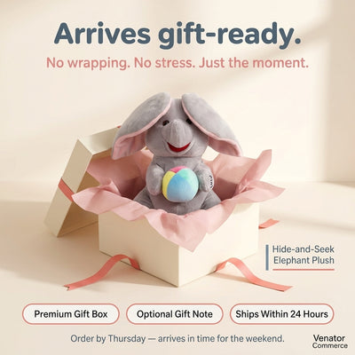 Hide-and-Seek Elephant Plush