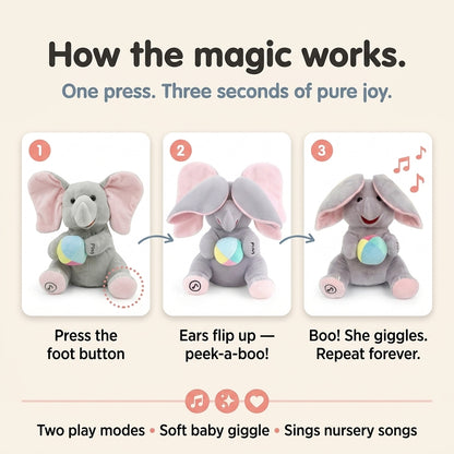 Hide-and-Seek Elephant Plush