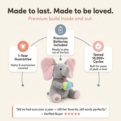 Hide-and-Seek Elephant Plush