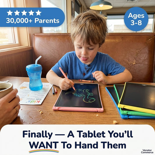4 Pack LCD Writing Tablet, 8.5 Inch Colorful Doodle Board Drawing Tablet