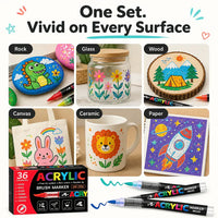 Acrylic Paint Marker Set (36 Colors)