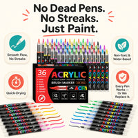 Acrylic Paint Marker Set (36 Colors)