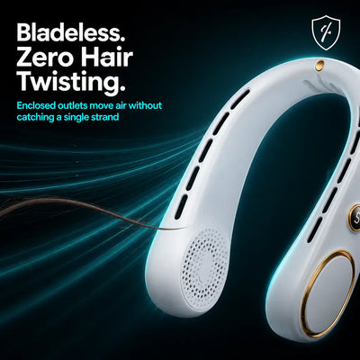 360° Bladeless Cooling Neck Fan
