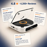 RetroSpin - Bluetooth Portable CD Player