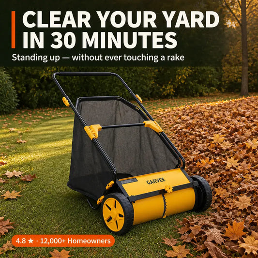 YardSweep Pro - 30-Inch Push Lawn Sweeper