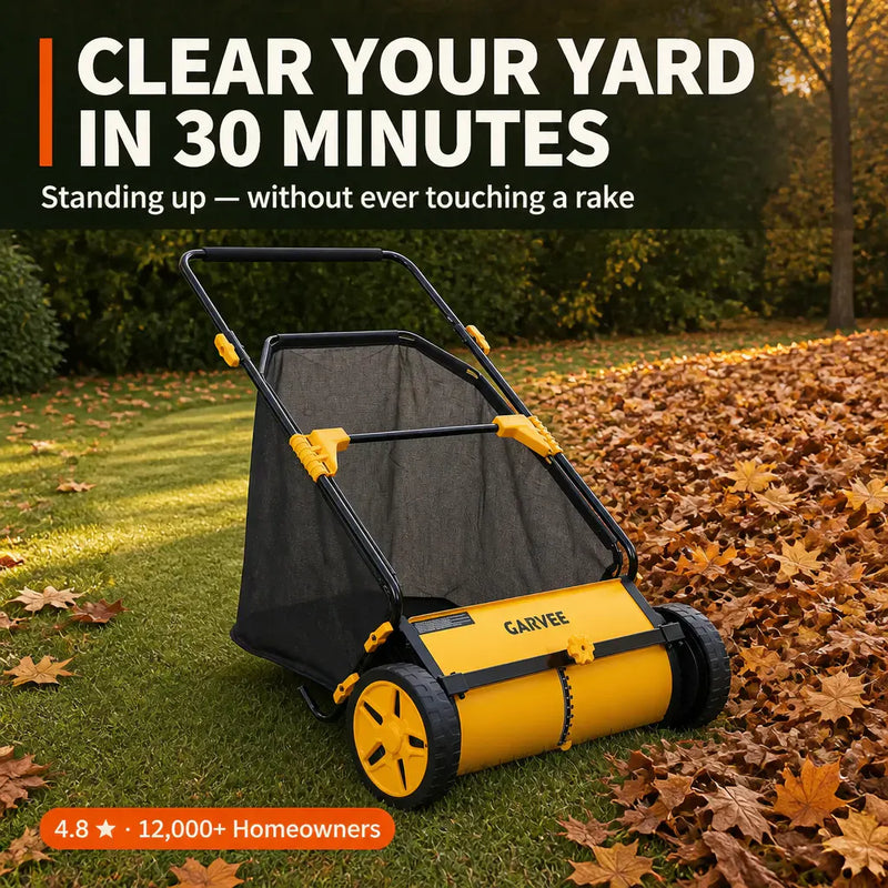 YardSweep Pro - 30-Inch Push Lawn Sweeper