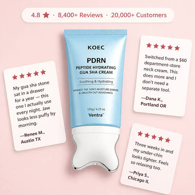 SculptGlow - Retinol Gua Sha Roller Cream