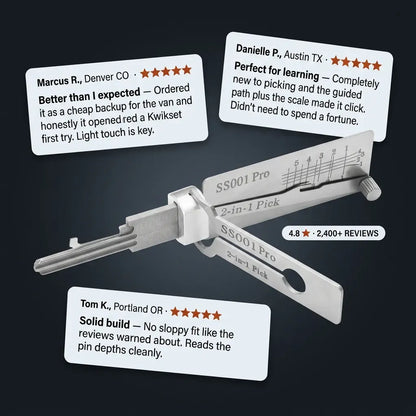 LockCraft 2-in-1 - Precision Lock Pick Set LIMITED EDITION
