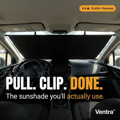ShadeRoll - Retractable Windshield Sunshade