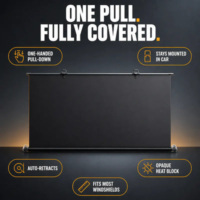 ShadeRoll - Retractable Windshield Sunshade