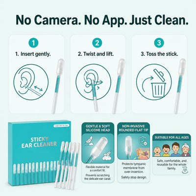 WaxAway - Sticky Ear Cleaning Picks (24-Pack)