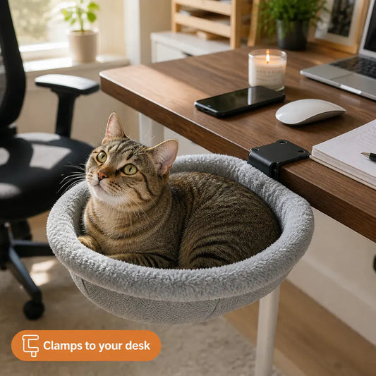 DeskNest - Folding Cat Desk Hammock