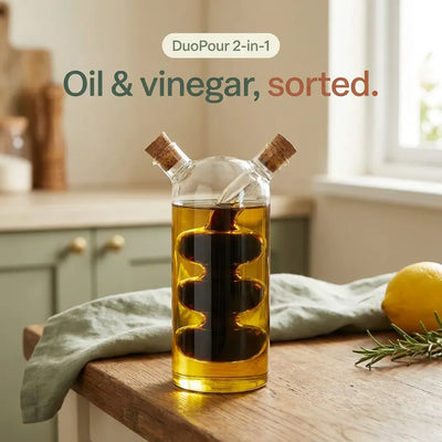 DuoPour 2-in-1 - Oil & Vinegar Bottle