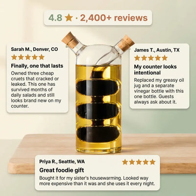 DuoPour 2-in-1 - Oil & Vinegar Bottle