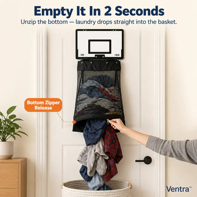 HoopHamper - Basketball Door Laundry Hamper