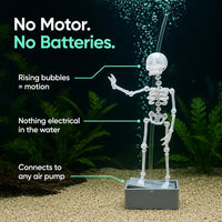 The Dancing Skeleton - Aquarium Bubbler
