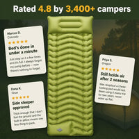 PumpRest - Camping Mattress with Built-In Foot Pump