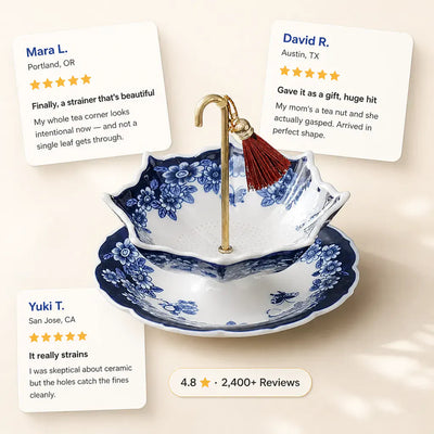 The Umbrella Tea Strainer - Ceramic Filter