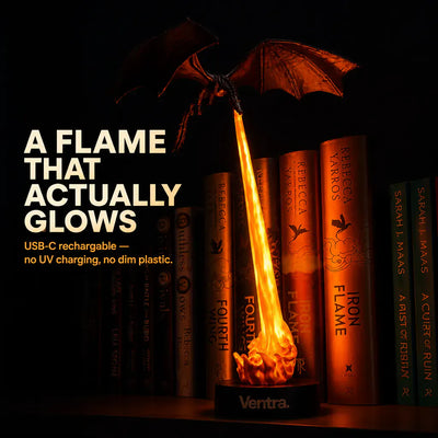 The Shelf Dragon - LED Book Guardian