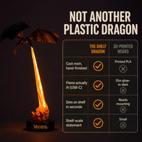 The Shelf Dragon - LED Book Guardian