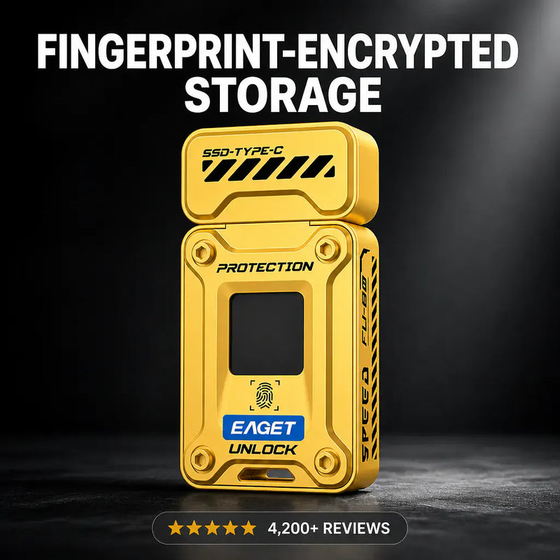 VaultDrive - Fingerprint Encrypted USB-C Drive (128GB)