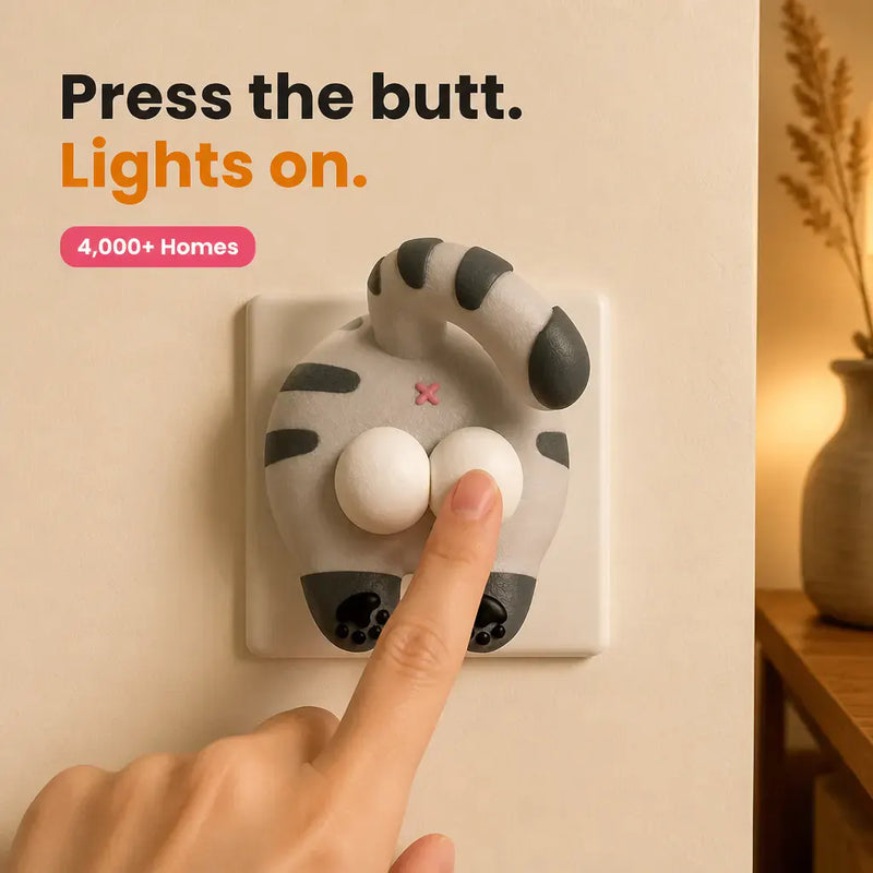 The Cat Butt Switch Plate