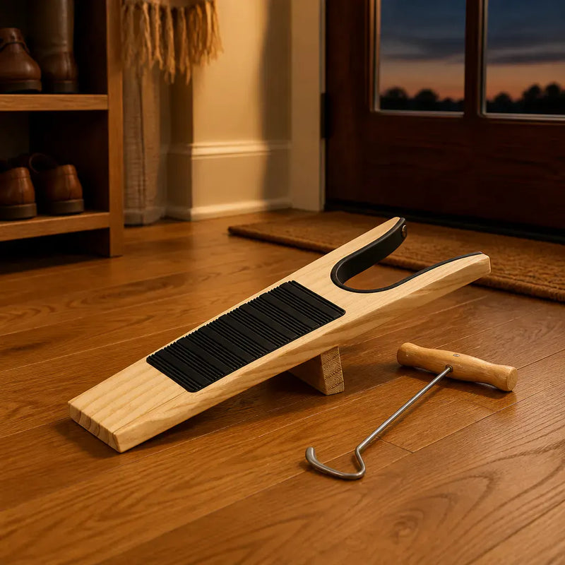 BootRelease - Portable Wooden Boot Jack