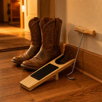 BootRelease - Portable Wooden Boot Jack