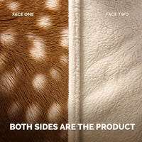 CabinThrow - Faux Deer Hide Sherpa Blanket