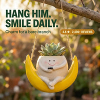 The Swing Chair Planter - Hanging Resin Pot