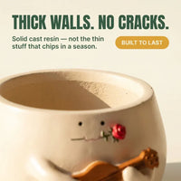 The Swing Chair Planter - Hanging Resin Pot