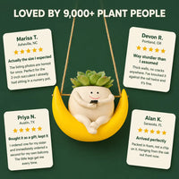 The Swing Chair Planter - Hanging Resin Pot